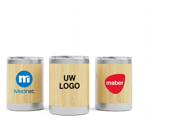 Crew Bamboo - Met logo bedrukte bamboe reismokken 